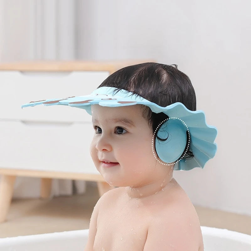 Kids Bath Shower Cap with Ear Protection