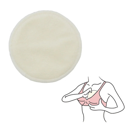 8pcs Bamboo Nursing Pads Washable Reusable Leakproof Antibacterial For Sensitive Skin Day Night Use Comfortable Fit