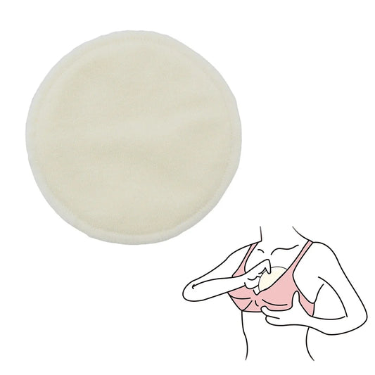 8pcs Bamboo Nursing Pads Washable Reusable Leakproof Antibacterial For Sensitive Skin Day Night Use Comfortable Fit